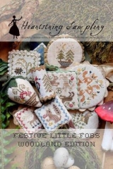 Stickvorlage Heartstring Samplery - Festive Little Fobs 7 Woodland Edition