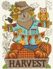 Stickvorlage Imaginating - Happy Harvest Scarecrow