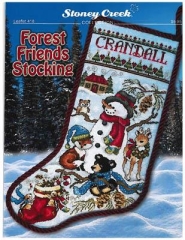 Stickvorlage Stoney Creek Collection - Forest Friends Stocking