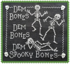 Stickvorlage Waxing Moon Designs - Dem Bones