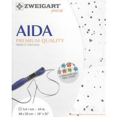 Zweigart Stern-Aida 14ct - Farbe 1329 splash (Precut 48x53 cm)