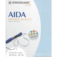 Zweigart Stern-Aida 14ct - Farbe 503 mittelblau (Precut 48x53 cm)