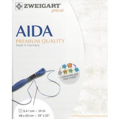 Zweigart Aida Precut 14ct - 48x53 cm Farbe 1079 Vintage düne