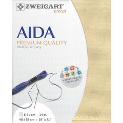 Zweigart Aida Precut 14ct - 48x53 cm Farbe 3130 hellsand