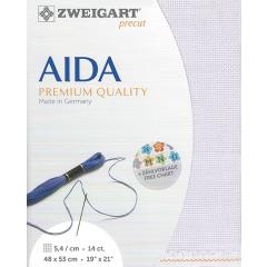 Zweigart Aida Precut 14ct - 48x53 cm Farbe 5050 hellflieder