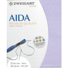 Zweigart Aida Precut 14ct - 48x53 cm Farbe 5120 flieder