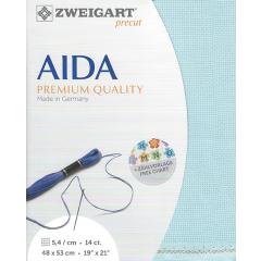 Zweigart Stern-Aida 14ct - Farbe 5146 aqua (Precut 48x53 cm)