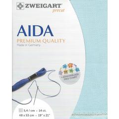 Zweigart Aida Precut 14ct - 48x53 cm Farbe 5146 aqua