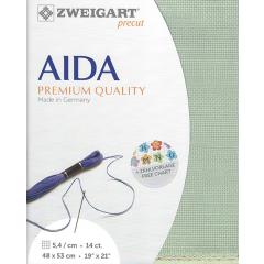 Zweigart Stern-Aida 14ct - Farbe 611 hellgrün (Precut 48x53 cm)