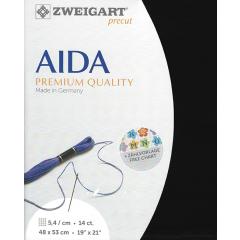 Zweigart Stern-Aida 14ct - Farbe 720 schwarz (Precut 48x53 cm)