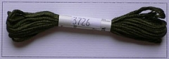 Soie dAlger Seidenstickgarn - Farbe 3726 gelbgrün
