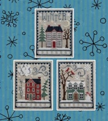 Stickvorlage Waxing Moon Designs - Winter House Trio