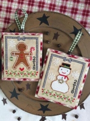 Stickvorlage Annie Beez Folk Art Christmas Cookies