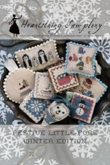 Stickvorlage Heartstring Samplery - Festive Little Fobs 11 Winter Edition