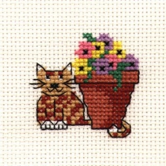 Stickpackung Mouseloft - Flowerpot Cat
