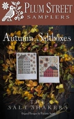 Stickvorlage Plum Street Samplers - Autumn Saltboxes