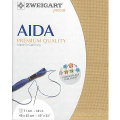 Zweigart Fein-Aida 18ct - Farbe 3040 safari (Precut 48x53 cm)
