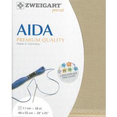 Zweigart Fein-Aida 18ct - Farbe 309 sand (Precut 48x53 cm)