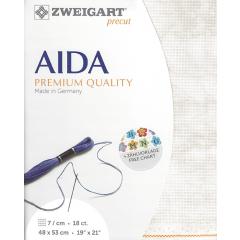 Zweigart Aida Precut 18ct - 48x53 cm Farbe 1079 Vintage düne