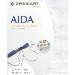 Zweigart Fein-Aida 18ct - Frabe 7139 vintage marmor (Precut 48x53 cm)