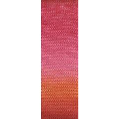 Merino 120 Dégradé Lang Yarns - rosa-orange-rot