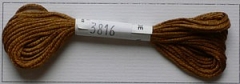 Soie d'Alger Seidenstickgarn - Farbe 3816 warmes gelb