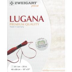 Zweigart Lugana 25ct - Farbe 1079 vintage tee (Precut 48x68 cm)