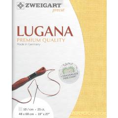 Zweigart Lugana Precut 25ct - 48x68 cm Farbe 205 honiggelb