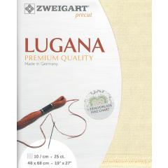 Zweigart Lugana Precut 25ct - 48x68 cm Farbe 252 creme