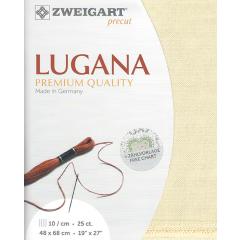 Zweigart Lugana 25ct - Farbe 252 creme (Precut 48x68 cm)