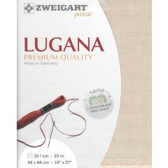 Zweigart Lugana Precut 25ct - 48x68 cm Farbe 253 mittelbeige