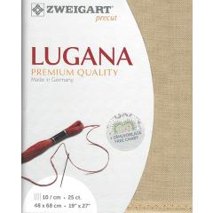 Zweigart Lugana Precut 25ct - 48x68 cm Farbe 309 sand