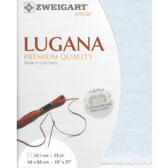 Zweigart Lugana Precut 25ct - 48x68 cm Farbe 513 eisblau