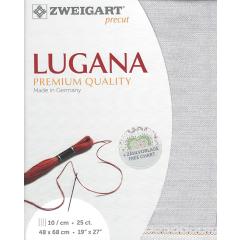 Zweigart Lugana 25ct - Farbe 7011 zartgrau (Precut 48x68 cm)