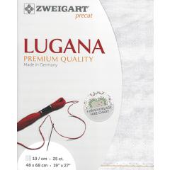 Zweigart Lugana Precut 25ct - 48x68 cm Farbe 7139 Vintage marmor