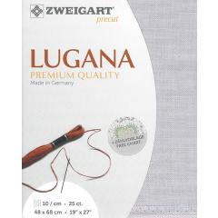 Zweigart Lugana 25ct - Farbe 713 hellgrau (Precut 48x68 cm)