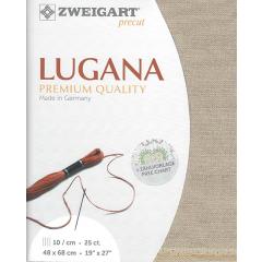 Zweigart Lugana 25ct - Farbe 779 graubeige (Precut 48x68 cm)