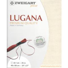 Zweigart Lugana 25ct - Farbe 99 ecru (Precut 48x68 cm)