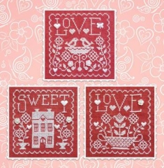 Stickvorlage Waxing Moon Designs - Love Sweet Love