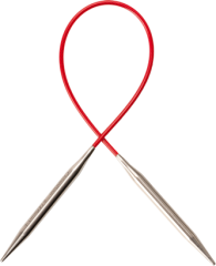 ChiaoGoo Rundstricknadel Knit Red Edelstahl 1,50 mm - 23 cm