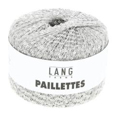 Lang Yarns Paillettes - Pailettengarn - hellgrau (0024)