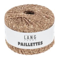Lang Yarns Paillettes - Pailettengarn - lachs gold (0028)