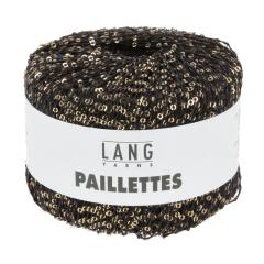 Lang Yarns Paillettes - Pailettengarn - anthrazit gold (0070)