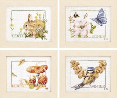 Lanarte Stickbilder Vier Jahreszeiten 4er-Set