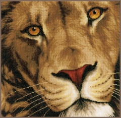 Lanarte Stickbild König der Tiere 35x34 cm