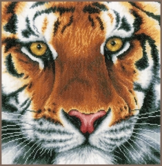 Lanarte Stickbild Tiger 35x34 cm