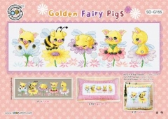 Stickvorlage Soda Stitch SO-G155 Golden Fairy Pigs