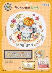 Stickvorlage Soda Stitch - Autumn Cat