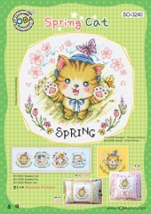 Stickvorlage Soda Stitch - Spring Cat