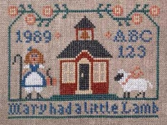 Stickvorlage The Prairie Schooler - Mary had a little Lamb